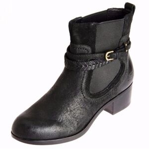 UGG AUSTRALIA KREWE MOTORCYCLE LEATHER ANKLE BOOTS Size 8
